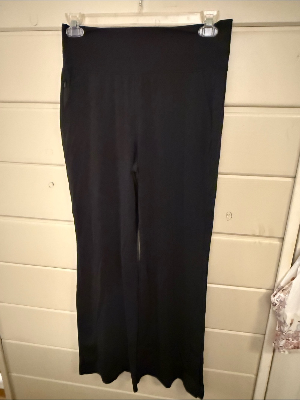 Athleta Black Wide-Leg Pull-On Pants 30” inseam